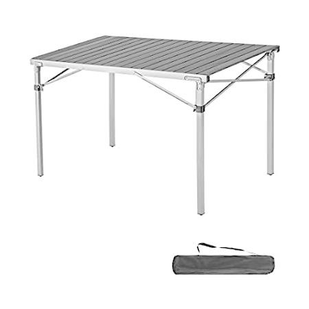 KingCamp Stable Aluminum Folding Portable Table fo...