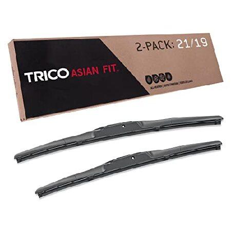 TRICO Solutions アジアンフィット 21インチ ＆ 19インチ 2個パック 高性能自動...