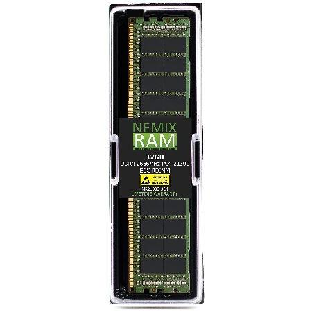 NEMIX RAM 32GB DDR4-21300 PC4-2666 ECC RDIMM レジスター...