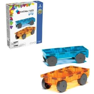 Magna Tiles Cars - Blue ＆ Orange 2-Piece Magnetic Construction Set, The Original Magnetic Building Brand｜pennylane2022