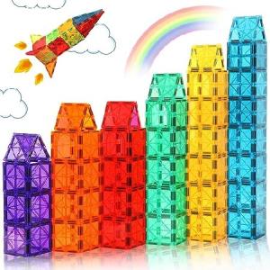 Gemmicc Magnetic Tiles, Magnet Toys Building Blocks for Kids, STEM Approved Educational Toys, Starter Set Magnet Puzzles Stacking Blocks,Sensory Monte｜pennylane2022