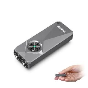 VTIGER K1キーホルダー懐中電灯、800ルーメンポータブルフラット