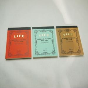 LIFEノート　B7ノーブルメモ帳　３種セット｜penpapi
