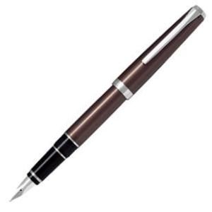 【在庫品】パイロット 万年筆 エラボー  ブラウン  極細字 FE-25SR-BNSEF【送料無料】｜penpen-avenue