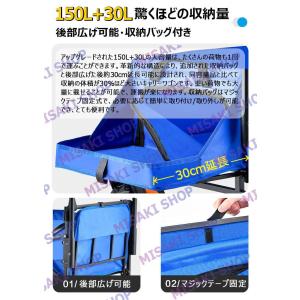 【プッシュ・プル両用ハンドル】【大容量180L...の詳細画像5