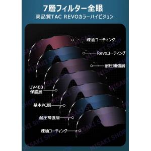 【偏光レンズ】ポーツサングラス 軽量 UV40...の詳細画像3