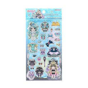 名探偵プリキュア！ 変身着せ替えシール B柄 0815 ブルー サンスター文具 着せ替え シール かわいい 女の子 女子 2714370B