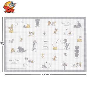 トムとジェリー レジャーシート 1〜2人用 Cute Trick ホワイト グレー 1447 小学生 保育園 幼稚園 遠足 アウトドア 運動会 １人用 Tom & Jerry 304144｜penport