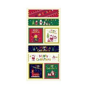 クリスマス ギフトシール メリークリスマス 8296 Z&K プレゼント テープ ラッピング 簡単 人気 76-829