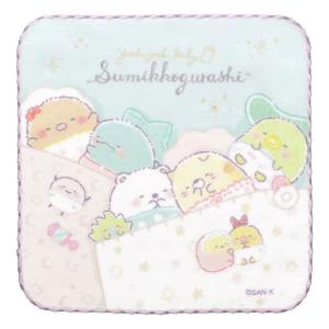 すみっコぐらし ミニタオル すみっコベビー ねんね 2381 サンエックス ミニハンカチ かわいい CM39902