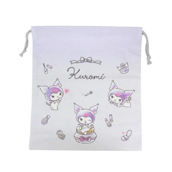 クロミ 巾着L パープル 2052 マルヨシ きんちゃく 巾着袋 袋 小物入れ サンリオ 入学準備 ...