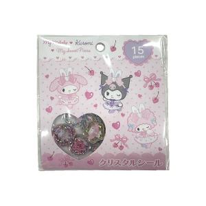 マイメロディ クロミ マイスウィートピアノ クリスタルシール NIC おはじき シール ハート 星 かわいい おすすめ 人気 MKP0801