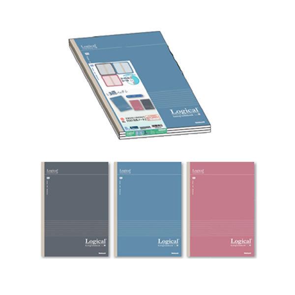 【メール便220円選択可】スイングロジカルノート A4 ダルトーンシリーズ B罫 3冊パック 334...