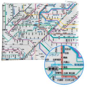 鉄道路線図 ラミネートポーチ 首都圏 日本語 ...の詳細画像1