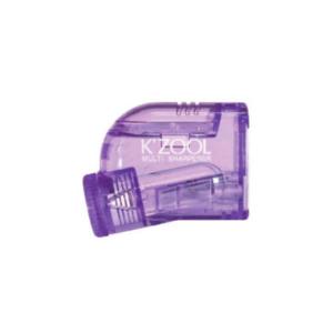 鉛筆削り ケズール パープル 2786 P クツワ 小さい 紫 かわいい かっこいい 芯の長さが変わる 調節機能付 RS035PU｜penport