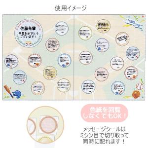 シール・封筒付スポーツ色紙 野球 0424 ク...の詳細画像1