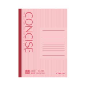 CONCISE 【A罫/レッド】 5冊束パックノート（20束・100冊）　6279　キョクトウ　SNC3A05S｜penport