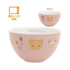 リラックマ ボウル ピンク 6700 サンエックス TK17701 グッズ お皿 茶碗 かわいい キャラクター 人気 おすすめ sanx｜penport