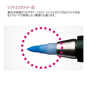 水性サインペン 筆之助 パステルカラー6色セッ...の詳細画像3