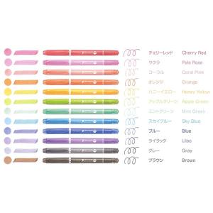 水性サインペン　プレイカラードット【全12色】　トンボ鉛筆　WS-PD｜PENPORT
