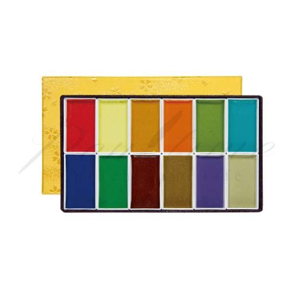 吉祥　新岩絵具　連岩　ヒストリーシリーズ　12 色 B セット　1-758  名入れ不可 ラッピング...