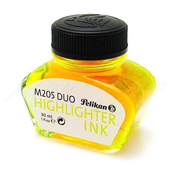 ペリカン　ボトルインク　ハイライターインク　Ｍ２０５ＤＵＯ用　蛍光イエロー 名入れ不可 ラッピング不...