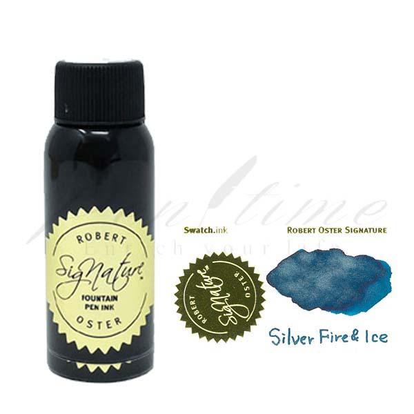 ロバートオスター　ボトルインク　シェイク アンド シミ― シルバー ファイア&amp;アイス　ＲＯ−１５１２...