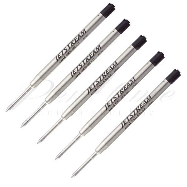 お買い得５本セット　三菱鉛筆　ジェットストリーム　替芯　SXR-600-07 5P　黒　0.7mm ...