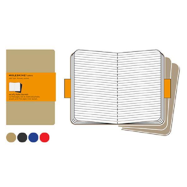モレスキン カイエ ポケットサイズ QP411 5180145 ルールドノート クラフト 3冊セット...