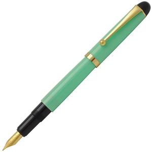 大西製作所 万年筆 セルロイド800シリーズ インク窓付 バラフ グリーン