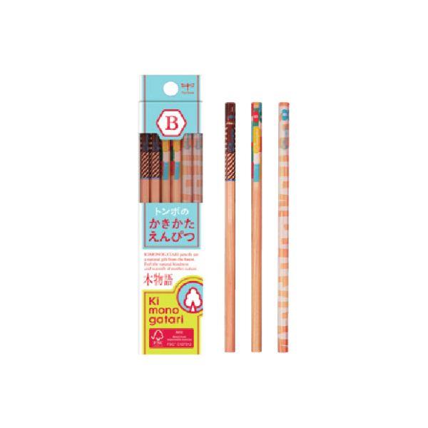 トンボ鉛筆 鉛筆 かきかた鉛筆 F木物語 水色 1ダース KB-KF01 26871 プレゼント  ...