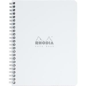 ロディア RHODIA 単品 クラシック ダブルリングノート A5 ホワイト 横罫 CF193461  父の日｜penworld