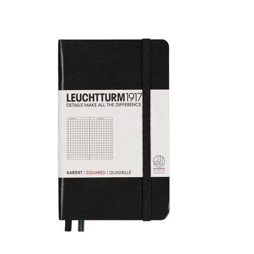 LEUCHTTURM1917ロイヒトトゥルムA6 ノート 方眼 ブラック 318898 あすつく プ...