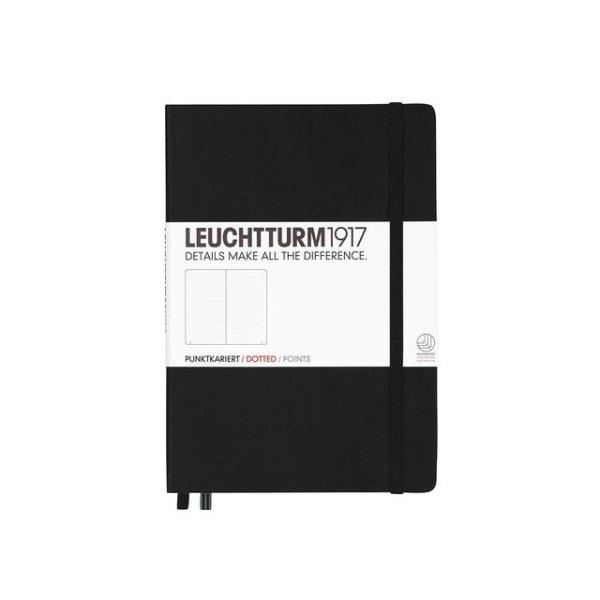 ノート ロイヒトトゥルム A5 ドット方眼 ブラック LEUCHTTURM1917 329398 あ...