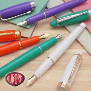 アウロラ（AURORA） イプシロン 万年筆 イエロー ボルドー ブラック