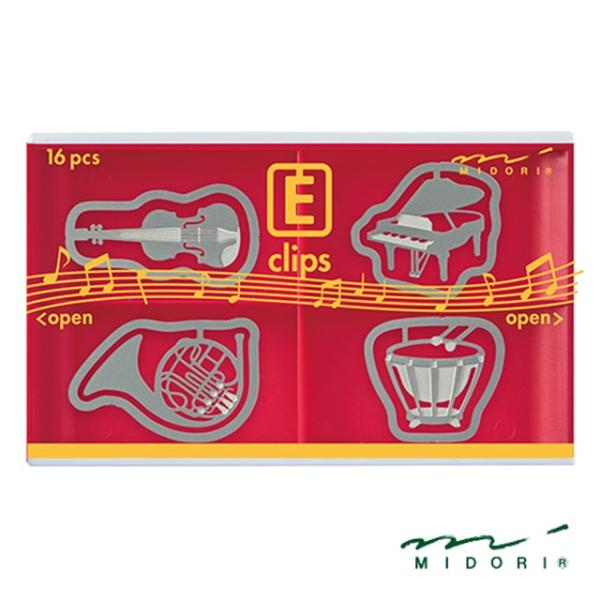 クリップ ミドリ 楽器柄 エッチングクリップス MIDORI 43370 ギフト プレゼント かわい...