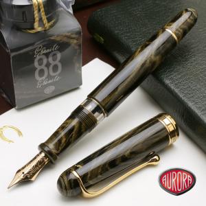アウロラ（AURORA） 万年筆 津軽塗 紋紗 (黄金) 「限定品」 : ディーズ