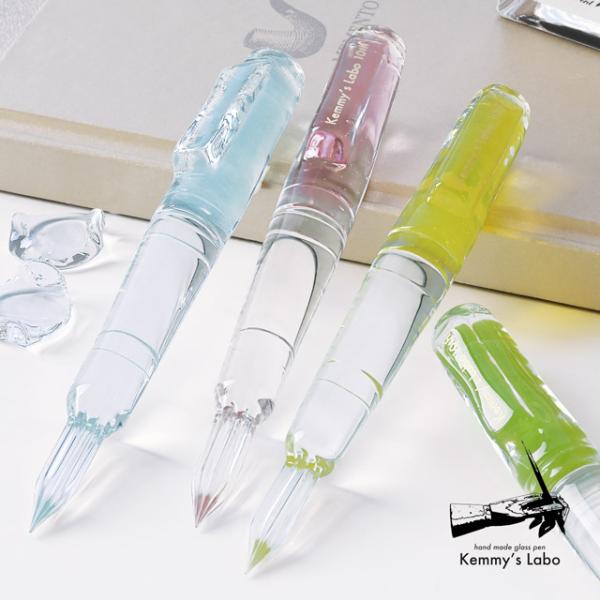 ガラスペン ケミーズラボ たん軸 Kemmy&apos;s Labo あすつく ギフト プレゼント クリア 透...