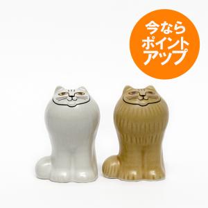 月のメの猫/ソルト＆ペッパー/リサ・ラーソン/塩/しお/胡椒/コショウ/入れ/容器/ねこ/ネコ/Lisa Larson/MAYA/マヤ｜pepapape