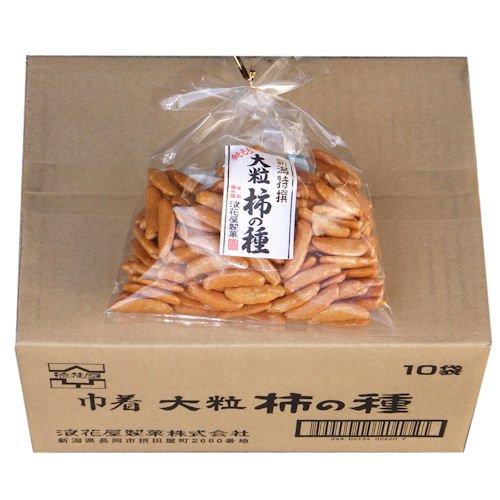 元祖柿の種 大粒柿の種 巾着 120g×10個セット(ケース販売)