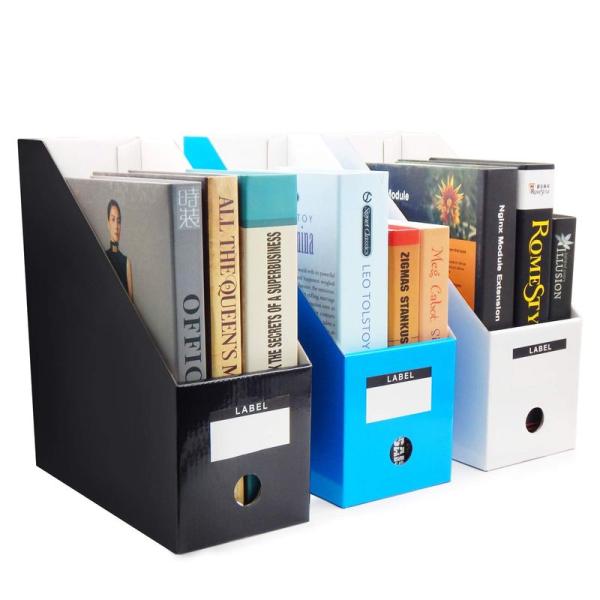 TOSSOW ファイルボックス a4紙 3個組 小物入れ ホーム オフィス用品 収納ボックス 3色（...