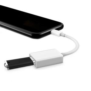 USB変換 アダプタ iphone &ipad兼容 OTG ケーブル カメラ USBメモリ 写真やビデオやデータを双方向伝送 MIDI キー｜pepe-shop