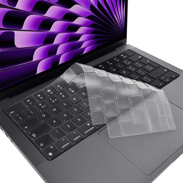 ProElife 超薄型キーボードカバースキン EU/UK Enter 2022 MacBook A...