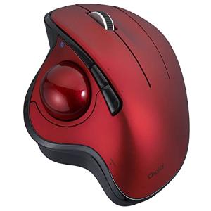 ナカバヤシ Digio2トラックボールマウス 角度可変 Bluetooth5.0 5ボタン 光学式 レッド｜pepe-shop