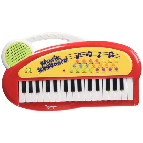 トイローヤル キッズミニキーボード ( ピアノ / 知育玩具 ) 初めての楽器に リズム 子供 音楽...