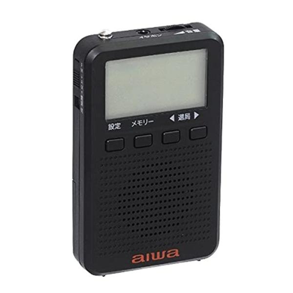 aiwa(アイワ) デジタルポケットラジオ ブラック AR-DP35B ［AM/FM/ワイドFM対応...
