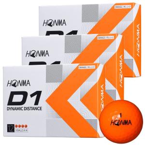 HONMA(ホンマ ゴルフ) D1 2022 ゴルフボール オレンジ BT2201 3ダースセット(36球)