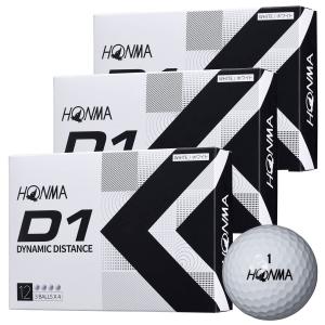 HONMA(ホンマ ゴルフ) D1 2022 ゴルフボール ホワイト BT2201 3ダースセット(36球)｜pepe-shop