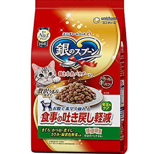 セット販売銀のスプーン ドライ 食事の吐き戻し軽減フード まぐろ・かつお・煮干し・ささみ・緑黄色野菜...