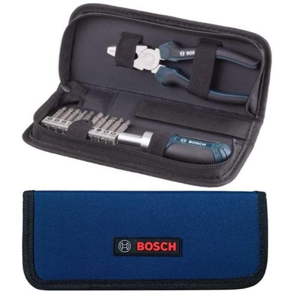 BOSCH (ボッシュ) マルチツールセットドライバー ビット ペンチ 12pcs セット 収納バッ...